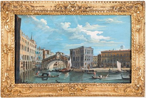 Paire de vues vénitiennes , fin du XVIIe siècle